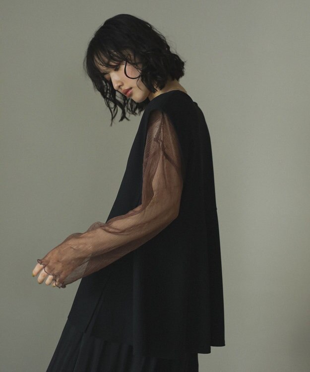 Green Parks シアークラッシュプルオーバー Brown