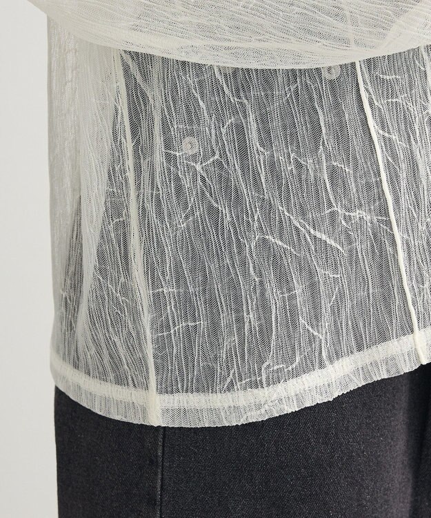 Green Parks シアークラッシュプルオーバー Ivory