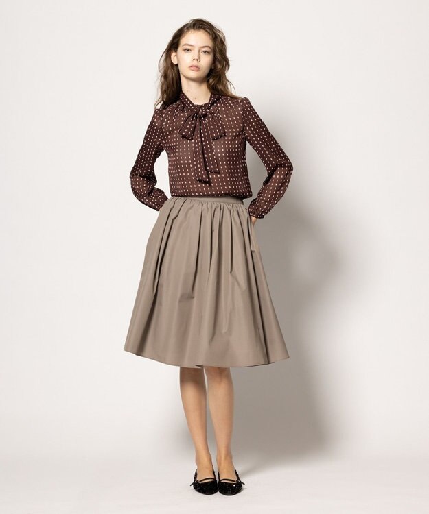 TOCCA 【消臭・洗える】ALLURING BEAUTY ブラウス ブラウン×ピンク系