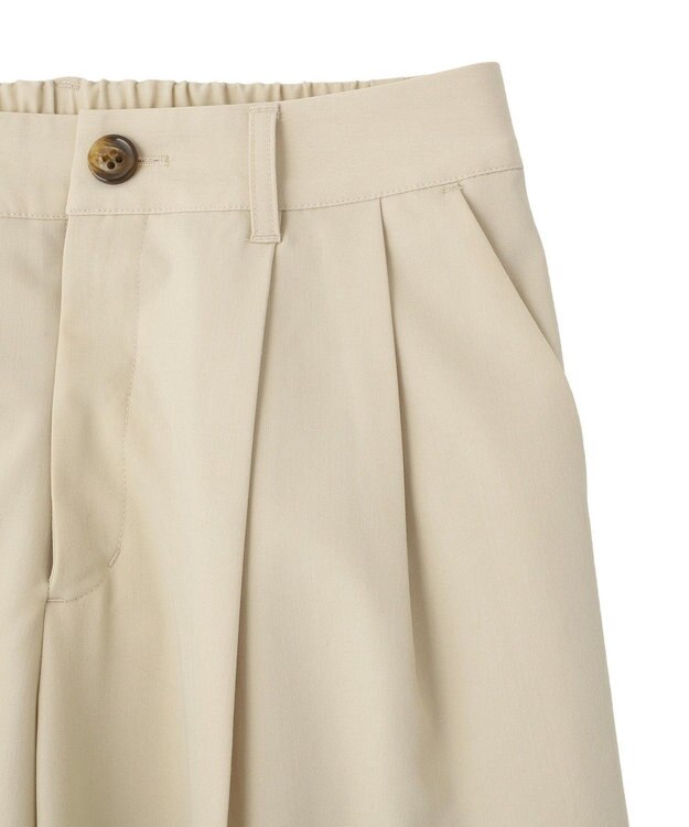 CRAFT STANDARD BOUTIQUE タックイージーワイドパンツ Light Beige