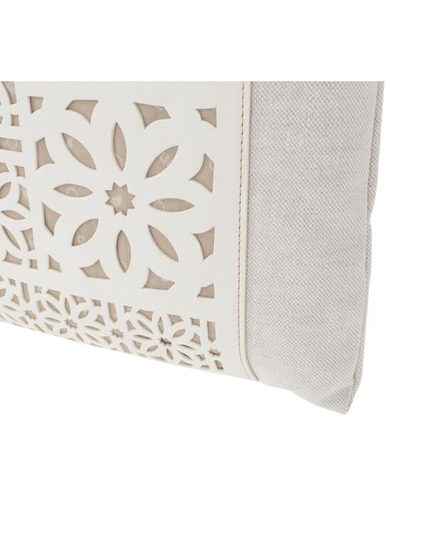 genten タペストリーカットワーク 2wayショルダーバッグ アイボリー