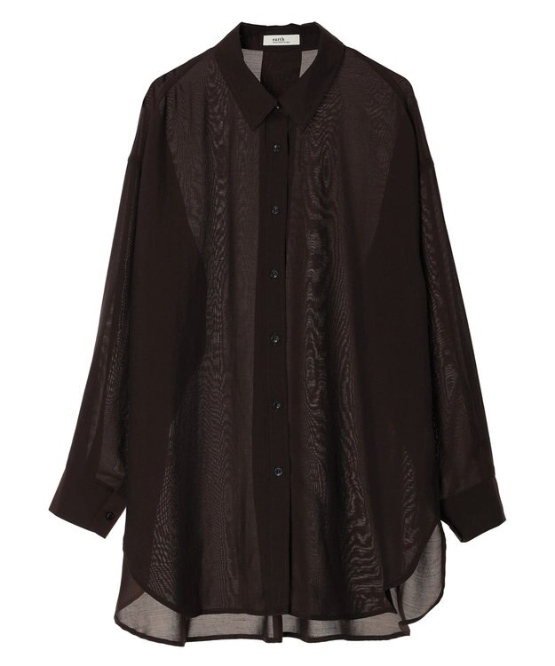 earth music&ecology シアーシャツ Brown