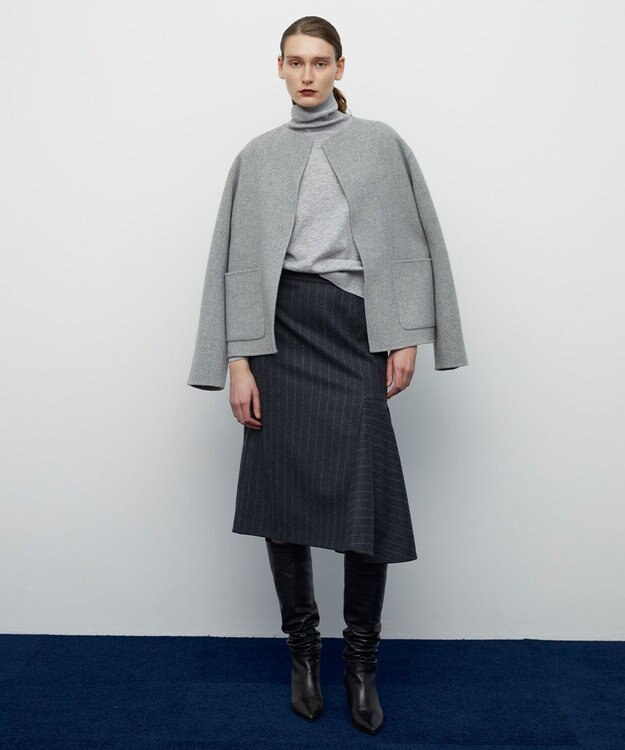 BEIGE， 【S-size】MARCEAU / ストライプスカート C.Gray × White Line