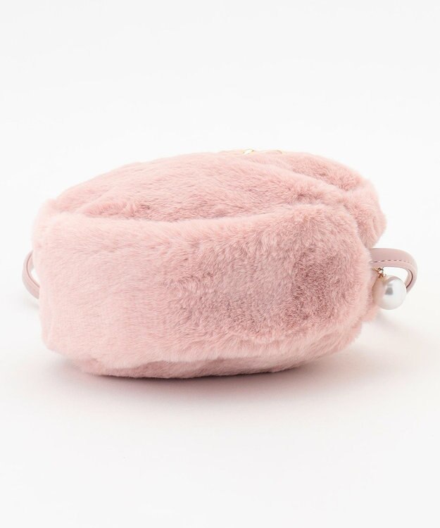 ANY KIDS フェイクファーポシェット ピンク