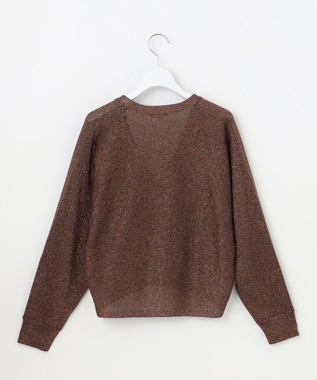 自由区 【カタログ掲載】カラーミックスラメ カーディガン ローズ