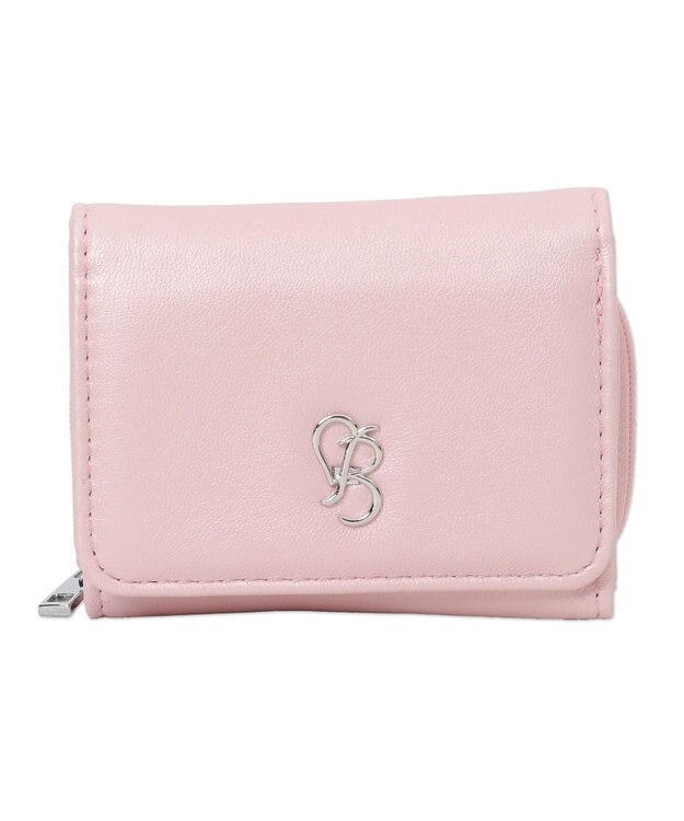 WEGO イニシャルパーツミニウォレット ライトピンク