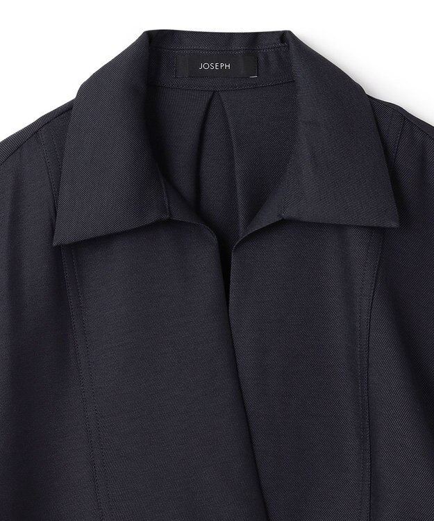 JOSEPH ビスコースツイル　ブラウス Navy
