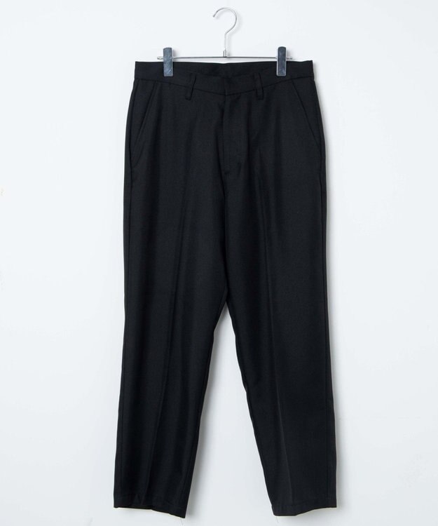 WEGO 【SCHOOLITEM】メンズスクールセミワイドスラックス ブラック