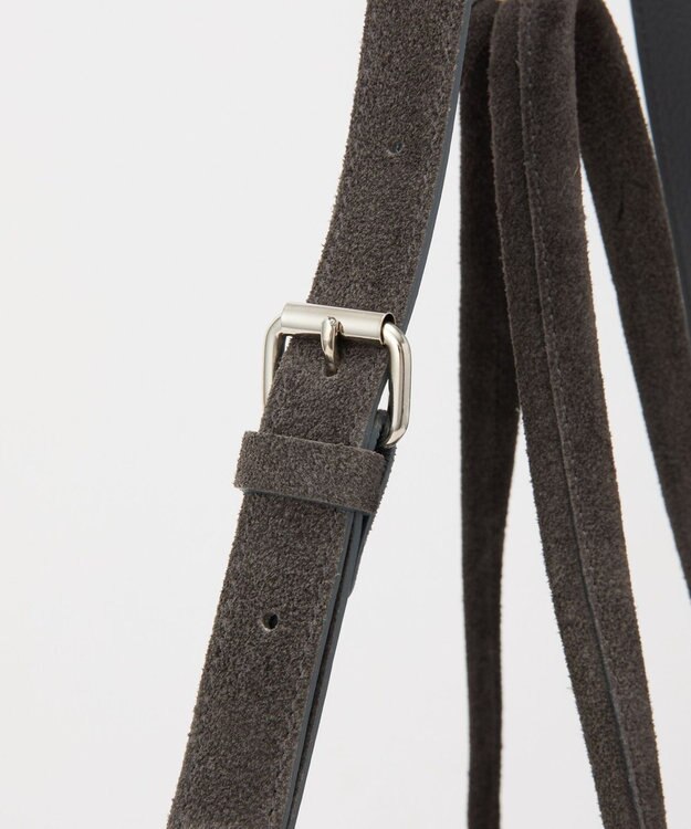 russet ステンシルデザインスエード2WAYトートバッグ(CE-1639) Gray