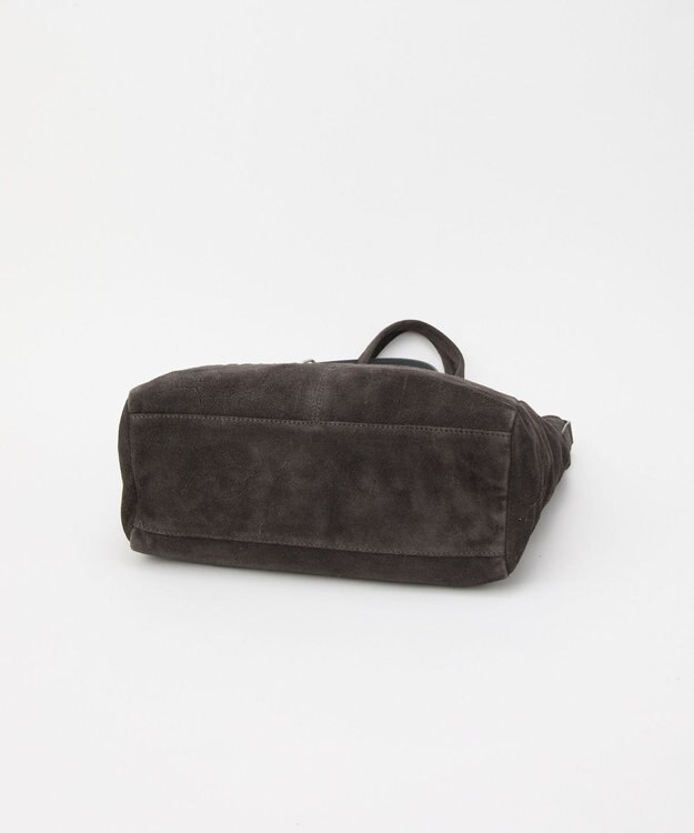 russet ステンシルデザインスエード2WAYトートバッグ(CE-1639) Gray