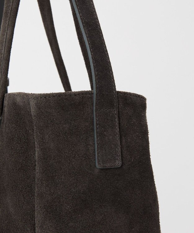 russet ステンシルデザインスエード2WAYトートバッグ(CE-1639) Gray