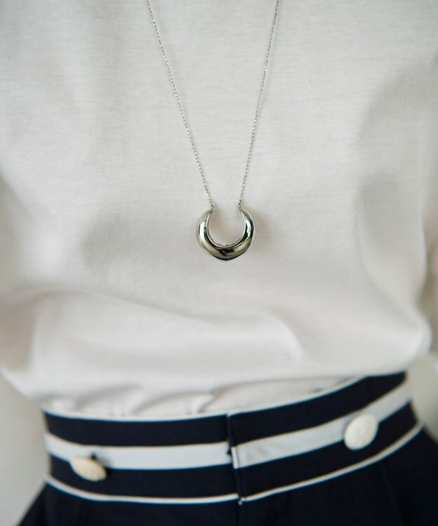 GRACE CONTINENTAL ボリュームフープネックレス シルバー