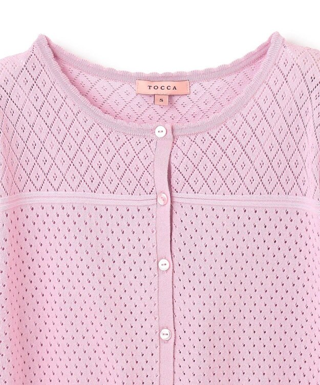 TOCCA 【洗える】MINI GAME CARDIGAN カーディガン ライトピンク系