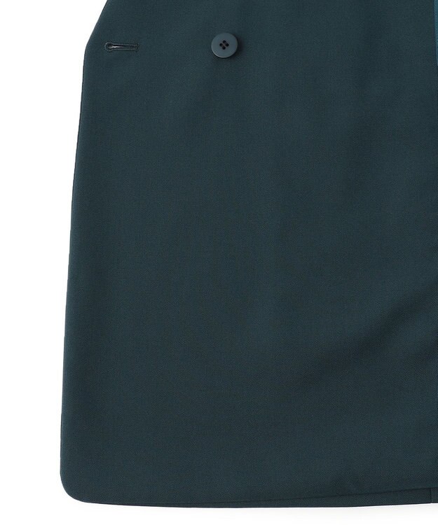 ICB 【洗える】 ウールマットウース ノーカラージレ パイングリーン系