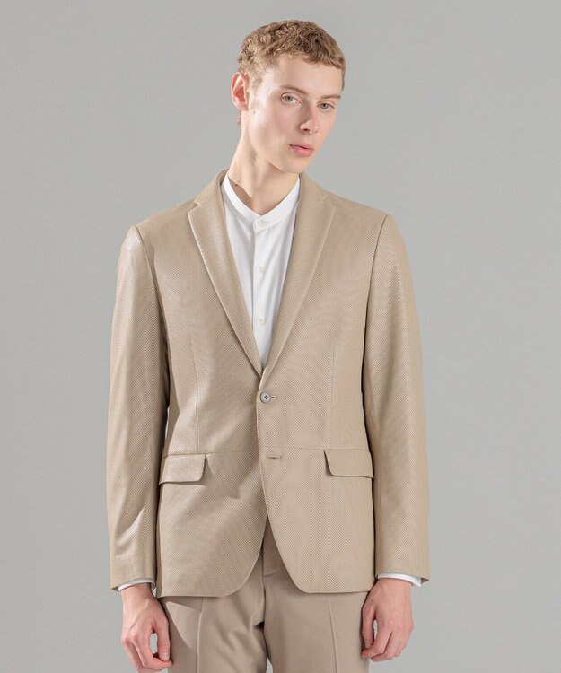 JOSEPH HOMME ライトパンチングレザー　ジャケット ベージュ系