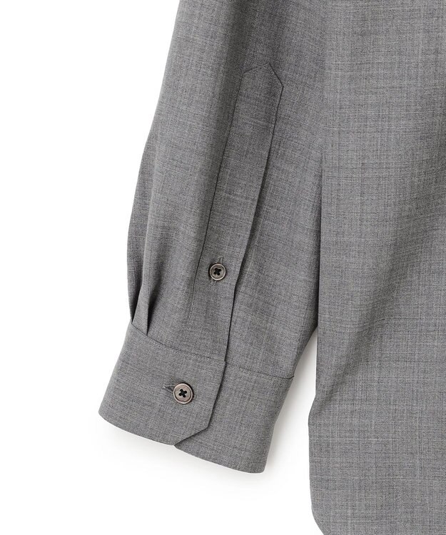 JOSEPH HOMME 【HIGH GRADE LINE】テックウールポプリン　レギュラーカラーシャツ ライトグレー系