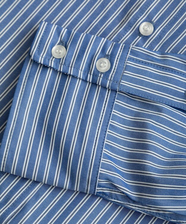 CRAFT STANDARD BOUTIQUE レギュラーカラーオーバーサイズシャツ Blue