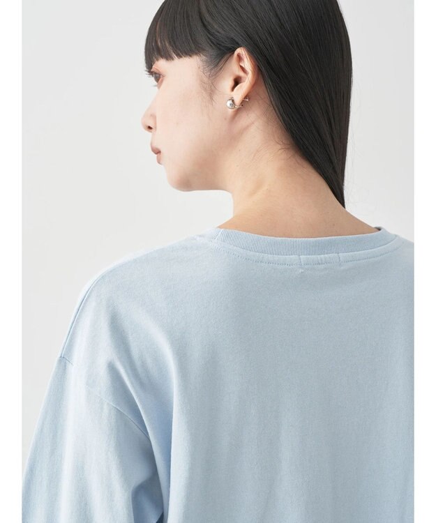 earth music&ecology レギュラーロゴロンＴｅｅ Blue