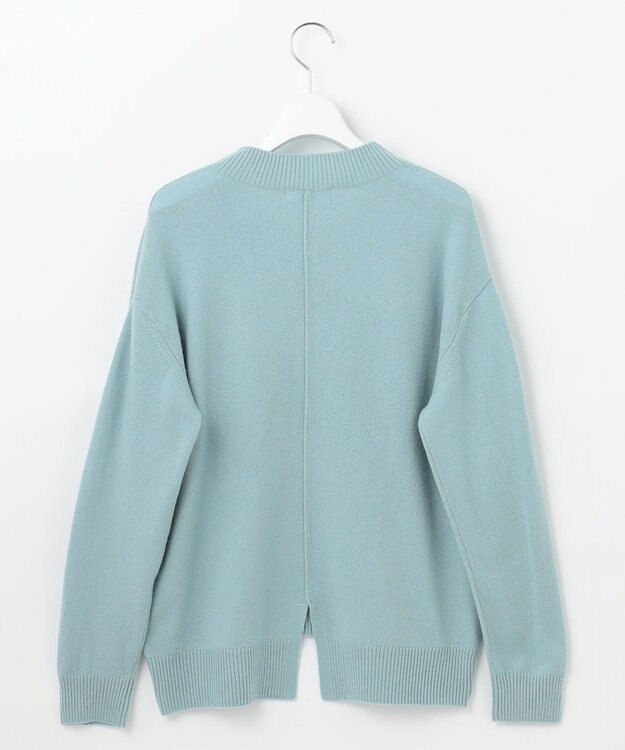 J.PRESS LADIES L 【洗える】CASHMERE BLEND Vネック ニット ライトグリーン系