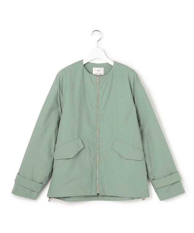 23区 【先行予約】ライトパディング ノーカラー アウター モスグリーン系