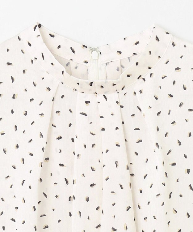 ANY ボウタイブラウス エクリュベース