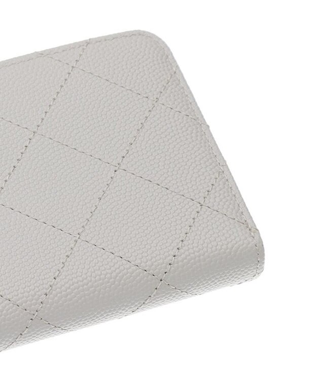 CLATHAS ベール ラウンド長財布 ライトグレー