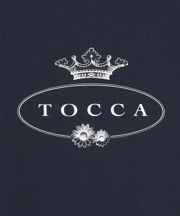TOCCA 【洗える】TOCCA LOGO TEE Tシャツ ネイビー系