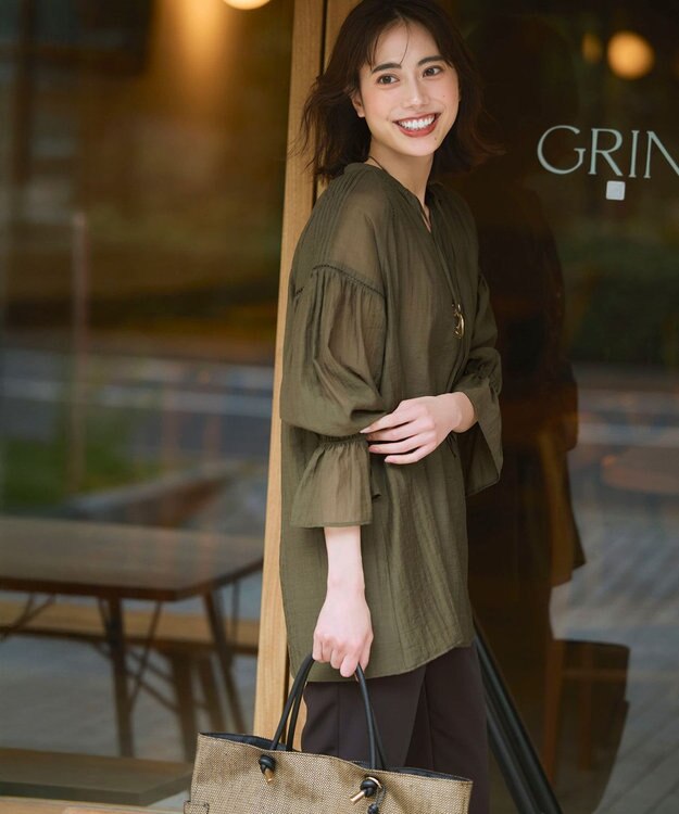 23区 【先行予約】ロゴ刺繍 雑材 トートバッグ ブラウン系