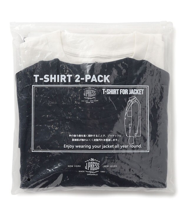 J.PRESS MEN 【WEB・一部店舗限定】2パック Tシャツ ホワイト系9