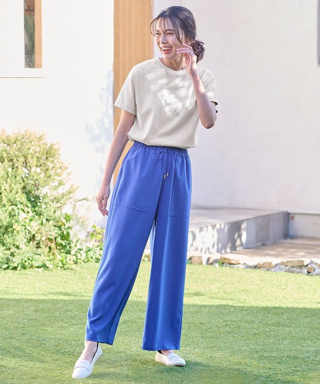 ANY L 【UVケア/接触冷感】プレミアムベーシック半袖Ｔシャツ グレージュ