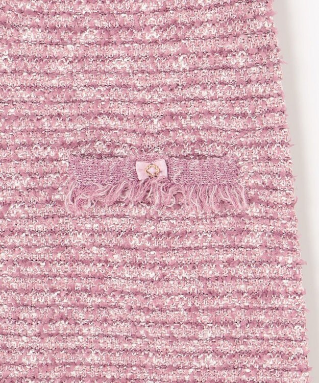 TOCCA 【洗える！】FONDU TWEED ドレス パープル系