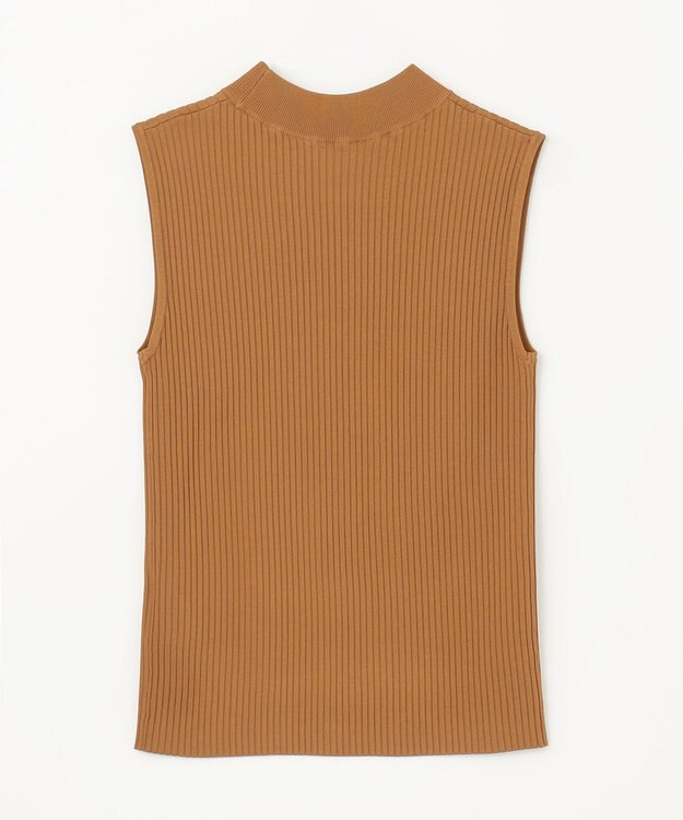 GRACE CONTINENTAL ハイネックリブニットトップ ブラウン