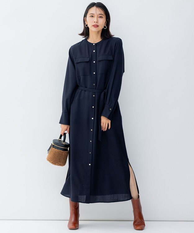 23区 VIOLAdORO エコムートン ショルダー バッグ ダークブラウン系