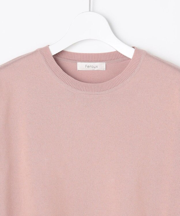 Feroux 【先行予約】美シルエットニット プルオーバー ピンク系