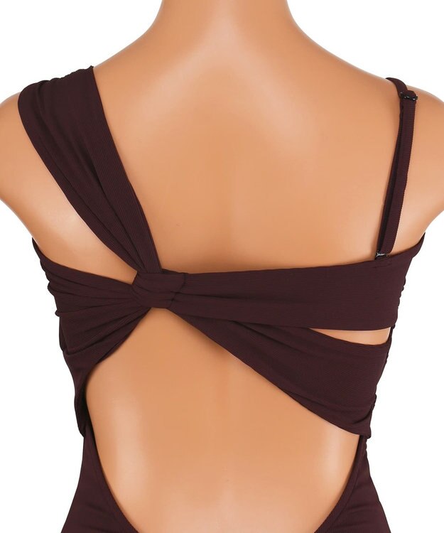 San-ai Resort（三愛水着楽園） インポートファブリック　ワンピース水着 ブラウン