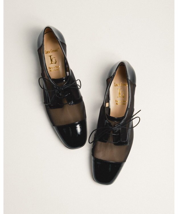 BONTRE 【LucaGrossi/ルカグロッシ】シアーレースアップシューズ/CH567-XS ブラック