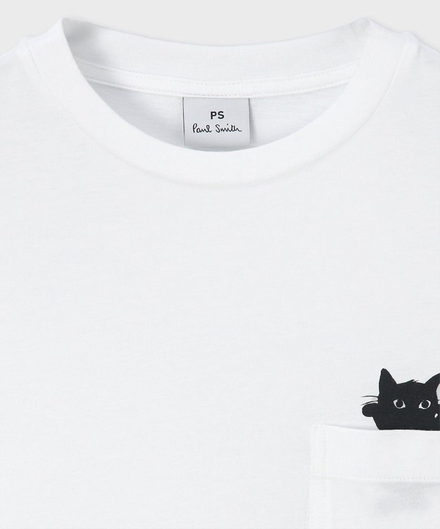 Paul Smith キャット プリント 長袖Tシャツ ホワイト