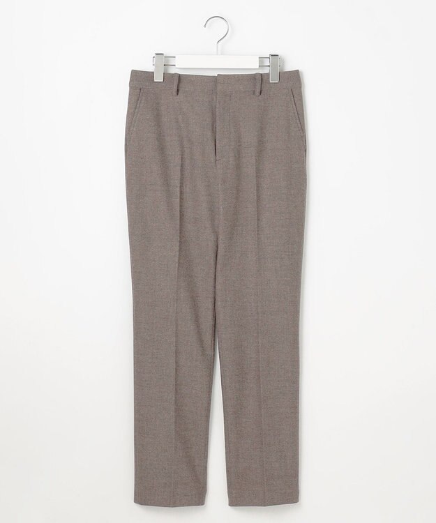J.PRESS LADIES L 【洗える】チェルビック テーパード パンツ モカ系
