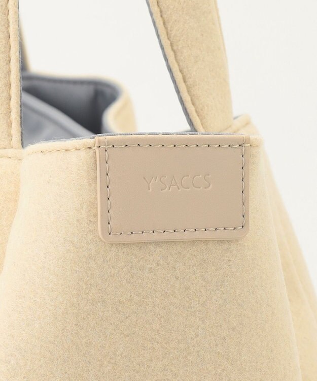 Y'SACCS フェルトトート　Mサイズ アイボリー