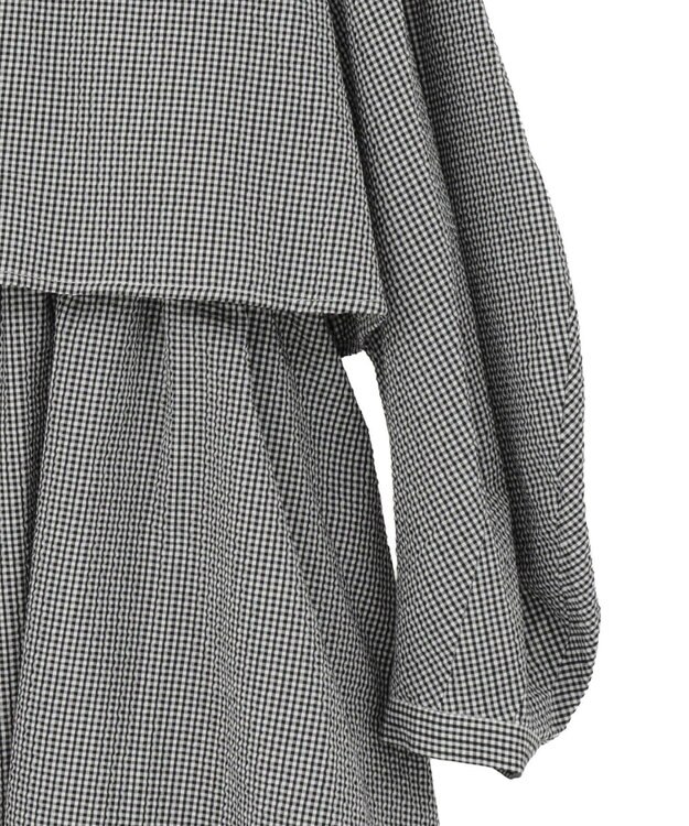 AMERICAN HOLIC サッカーティアードブラウス Gingham Check