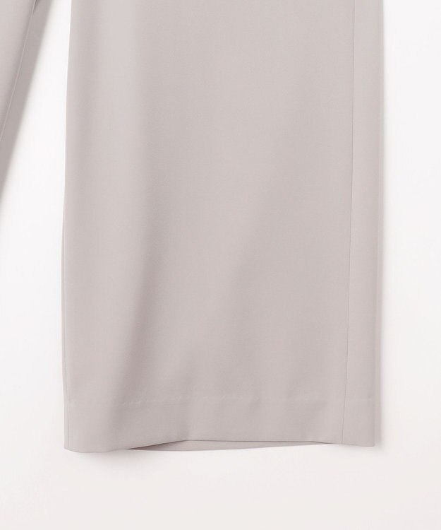 自由区 【洗える・XSサイズあり】ライト2WAYストレッチワイド パンツ グレー系