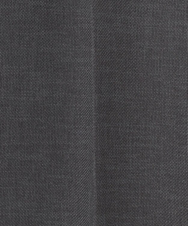 自由区 【洗える】ツイステッドダブルクロスワイドストレート パンツ グレー