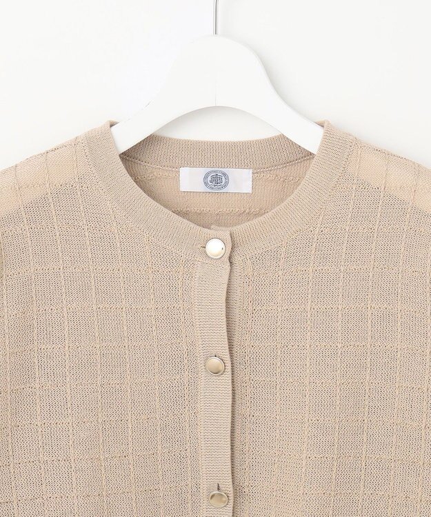 J.PRESS LADIES L 【洗える】WINDY ニット ジャケット ベージュ系