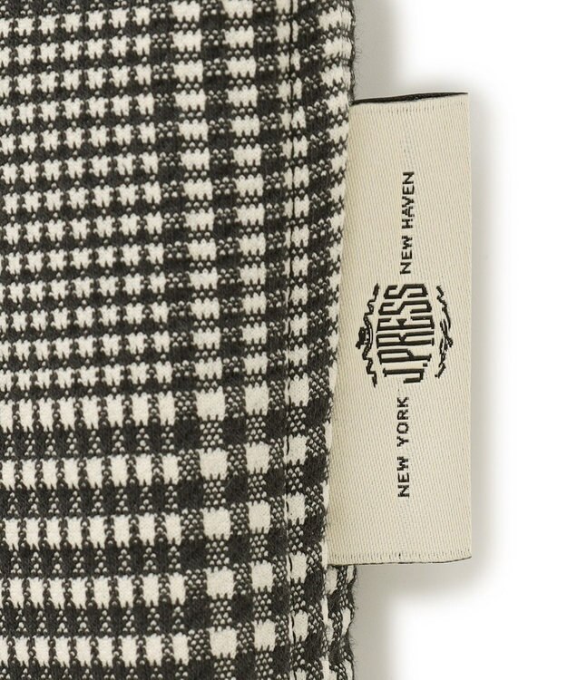 J.PRESS MEN 【KANEMASA】 グレンチェック サッカージャージー コーチジャケット ブラック系3