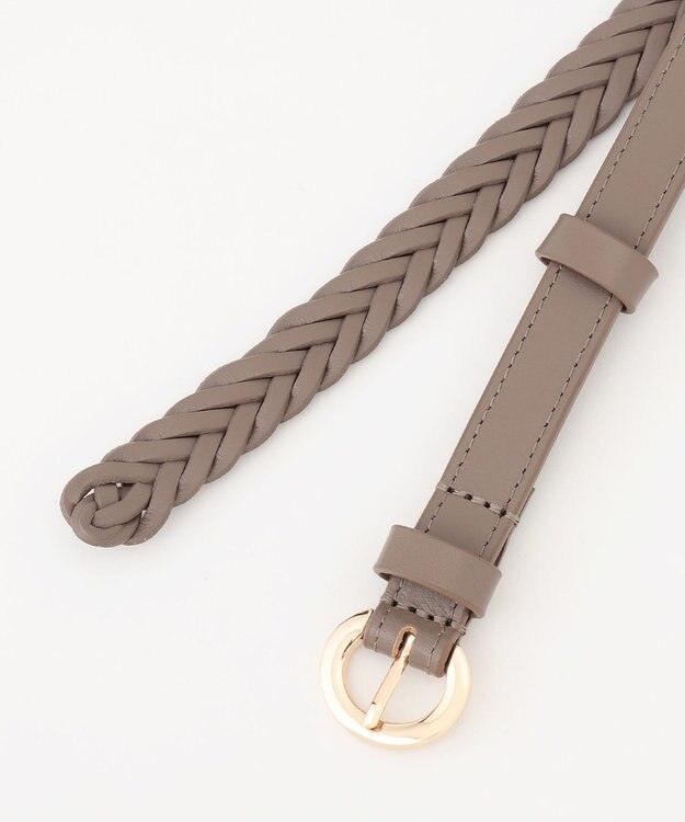 23区 メッシュ ナローベルト ブラウン系