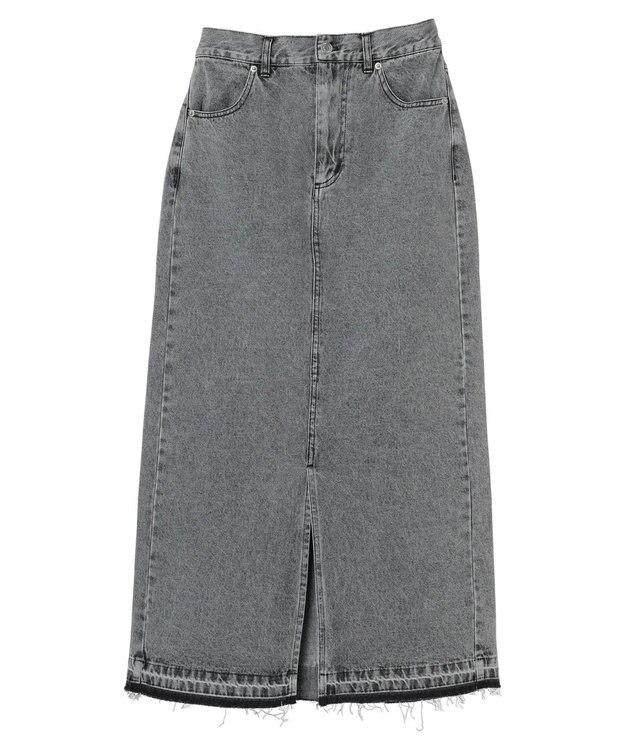 Green Parks ・ＥＬＥＮＣＡＲＥ　ＤＵＥ　デニムロングスカート Gray Mixture