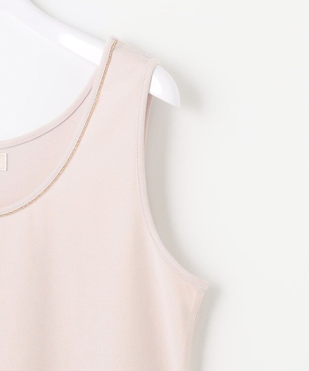 ANY SIS S 【吸水速乾・UVケア・接触冷感】コンフォートジャージー タンクトップ ペールピンク