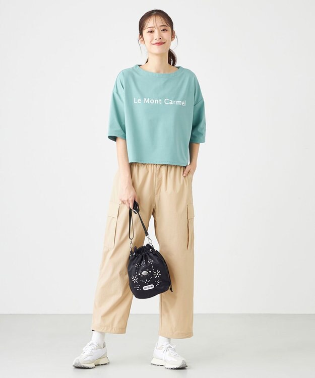 SHARE PARK LADIES 【UVカット・吸水速乾・ストレッチ・軽量 】ロゴショートTシャツ（S・Mサイズ） サックスブルー系