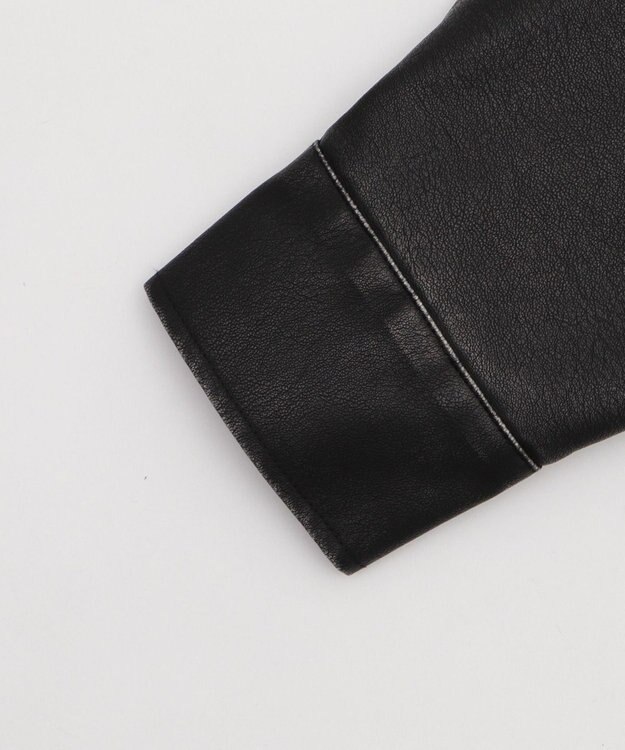 WEGO ヴィンテージライクPUジャケット ブラック