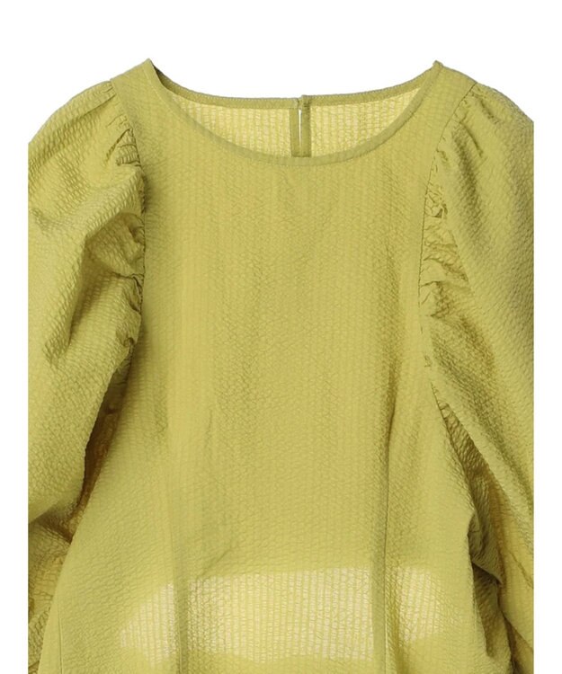 Green Parks AnriettMusee バックカットワークワンピース Lime Green